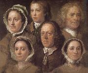 William Hogarth Hogarth s six servants oil